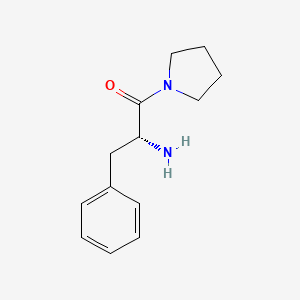 molecular formula C13H18N2O B12830266 (R)-2-Amino-3-phenyl-1-(pyrrolidin-1-yl)propan-1-one 