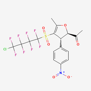 1-[(2R,3S)-4-[(4-Chloro-1,1,2,2,3,3,4,4-octafluorobutyl)sulfonyl]-5-methyl-3-(4-nitrophenyl)-2,3-dihydro-2-furanyl]ethanone