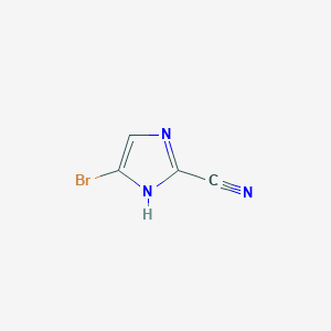 molecular formula C4H2BrN3 B1283029 5-溴-1H-咪唑-2-腈 CAS No. 120118-03-8