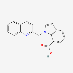 1-(Quinolin-2-ylmethyl)-1H-indole-7-carboxylic acid