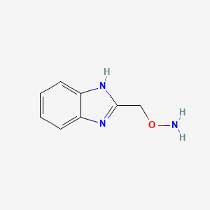 molecular formula C8H9N3O B12830324 O-((1H-Benzo[d]imidazol-2-yl)methyl)hydroxylamine 