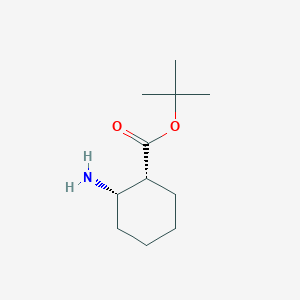 molecular formula C11H21NO2 B12830386 tert-butyl (1R,2S)-2-aminocyclohexane-1-carboxylate 