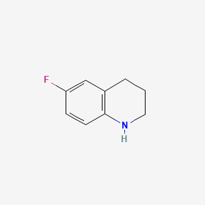 molecular formula C9H10FN B1283041 6-Fluoro-1,2,3,4-tetrahydroquinoline CAS No. 59611-52-8