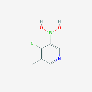 molecular formula C6H7BClNO2 B12830472 4-Chloro-5-methylpyridine-3-boronic acid 