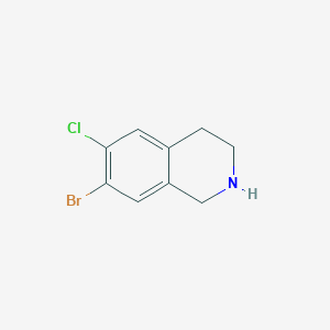 molecular formula C9H9BrClN B12830492 7-Bromo-6-chloro-1,2,3,4-tetrahydroisoquinoline 