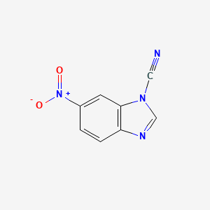 6-Nitro-1H-benzo[d]imidazole-1-carbonitrile