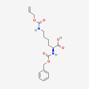 molecular formula C18H24N2O6 B12830562 N-Cbz-N'-[(Allyloxy)carbonyl]-L-lysine 