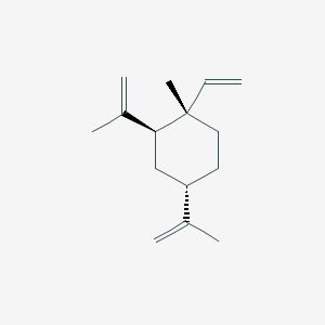 molecular formula C15H24 B12830565 (1S,2S,4S)-1-Methyl-2,4-di(prop-1-en-2-yl)-1-vinylcyclohexane 