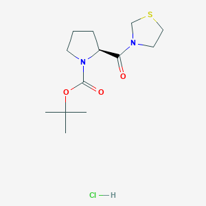 tert-Butyl (S)-2-(thiazolidine-3-carbonyl)pyrrolidine-1-carboxylate hydrochloride