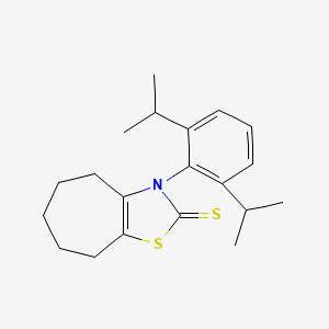 3-(2,6-Diisopropylphenyl)-3,4,5,6,7,8-hexahydro-2H-cyclohepta[d]thiazole-2-thione