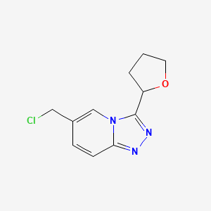 6-(Chloromethyl)-3-(tetrahydrofuran-2-yl)[1,2,4]triazolo[4,3-a]pyridine