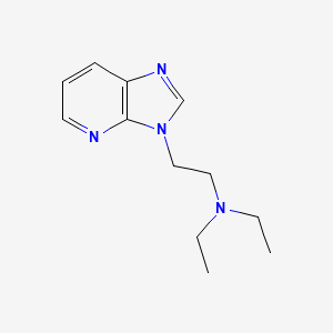 molecular formula C12H18N4 B12830660 3-(2-Diethylaminoethyl)imidazo(4,5-b)pyridine CAS No. 2891-99-8