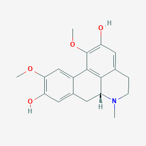 molecular formula C19H21NO4 B12830680 (R)-1,10-Dimethoxy-6-methyl-5,6,6a,7-tetrahydro-4H-dibenzo[de,g]quinoline-2,9-diol 