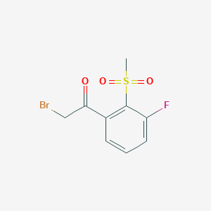 3-Fluoro-2-(methylsulphonyl)phenacyl bromide