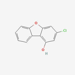 molecular formula C12H7ClO2 B12830718 3-Chloro-1-Dibenzofuranol 