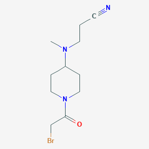 3-((1-(2-Bromoacetyl)piperidin-4-yl)(methyl)amino)propanenitrile