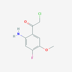 1-(2-Amino-4-fluoro-5-methoxyphenyl)-2-chloroethanone