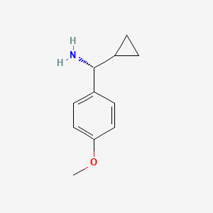 molecular formula C11H15NO B12830788 (R)-cyclopropyl(4-methoxyphenyl)methanamine 