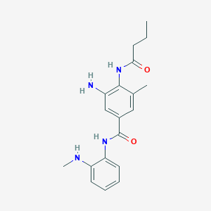 3-Amino-4-butyramido-5-methyl-n-(2-(methylamino)phenyl)benzamide