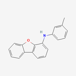 molecular formula C19H15NO B12830798 N-(3-Methylphenyl)-4-dibenzofuranamine 