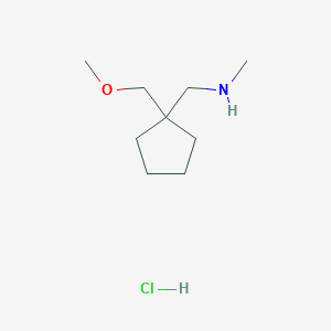 1-(1-(Methoxymethyl)cyclopentyl)-N-methylmethanamine hydrochloride