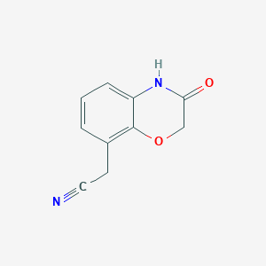 2-(3-Oxo-3,4-dihydro-2H-benzo[b][1,4]oxazin-8-yl)acetonitrile