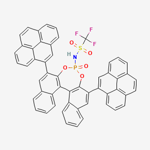 1,1,1-trifluoro-N-[13-oxo-10,16-di(pyren-4-yl)-12,14-dioxa-13λ5-phosphapentacyclo[13.8.0.02,11.03,8.018,23]tricosa-1(15),2(11),3,5,7,9,16,18,20,22-decaen-13-yl]methanesulfonamide