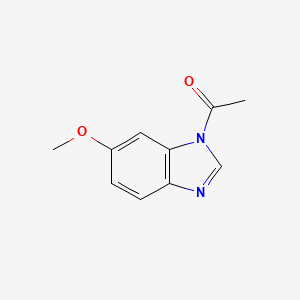 molecular formula C10H10N2O2 B12830876 1-(6-methoxy-1H-benzo[d]imidazol-1-yl)ethanone 