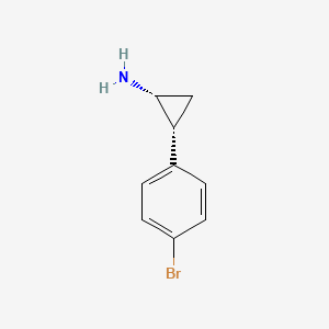 (1R,2R)-2-(4-Bromophenyl)cyclopropan-1-amine