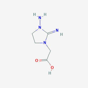 molecular formula C5H10N4O2 B12830908 2-(3-Amino-2-iminoimidazolidin-1-yl)acetic acid CAS No. 773041-30-8