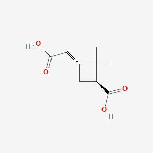 rel-(1S,3R)-3-(Carboxymethyl)-2,2-dimethylcyclobutanecarboxylic acid