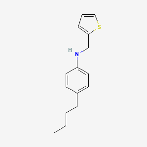 molecular formula C15H19NS B12830955 4-butyl-N-(thiophen-2-ylmethyl)aniline 