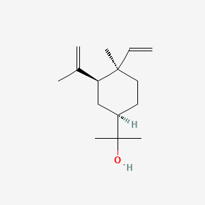 molecular formula C15H26O B12830974 2-((1R,3S,4R)-4-Methyl-3-(prop-1-en-2-yl)-4-vinylcyclohexyl)propan-2-ol 