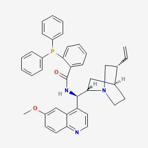 molecular formula C39H38N3O2P B12830977 2-(Diphenylphosphaneyl)-N-((R)-(6-methoxyquinolin-4-yl)((1S,2S,4S,5R)-5-vinylquinuclidin-2-yl)methyl)benzamide 