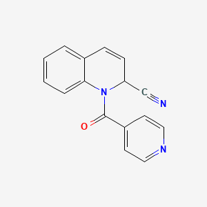 1-(pyridine-4-carbonyl)-2H-quinoline-2-carbonitrile