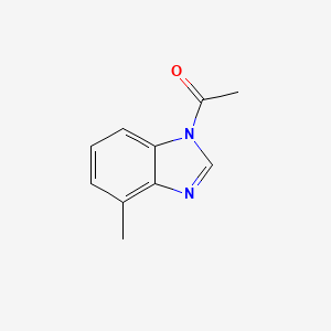 molecular formula C10H10N2O B12831001 1-(4-methyl-1H-benzo[d]imidazol-1-yl)ethanone 