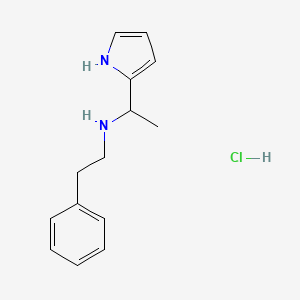 N-(1-(1H-pyrrol-2-yl)ethyl)-2-phenylethan-1-amine hydrochloride