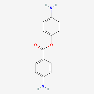 molecular formula C13H12N2O2 B1283101 4-Aminophenyl 4-aminobenzoate CAS No. 20610-77-9