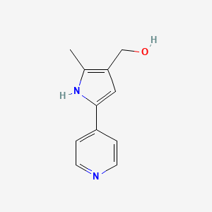 (2-Methyl-5-(pyridin-4-yl)-1H-pyrrol-3-yl)methanol