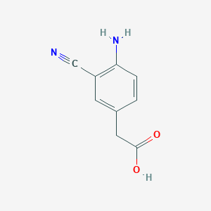 2-(4-Amino-3-cyanophenyl)acetic acid