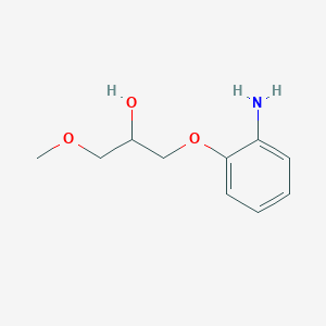 molecular formula C10H15NO3 B12831081 1-(2-Amino-phenoxy)-3-methoxy-propan-2-ol 