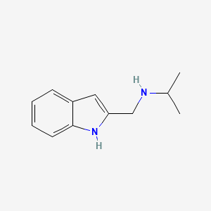 molecular formula C12H16N2 B12831087 N-((1H-Indol-2-yl)methyl)propan-2-amine CAS No. 106024-59-3