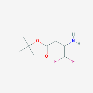 tert-Butyl 3-amino-4,4-difluorobutanoate