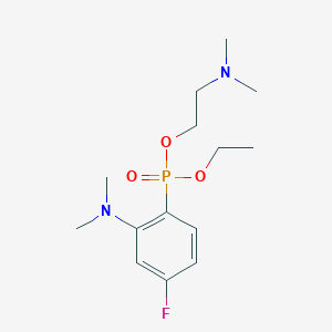 2-[2-Dimethylaminoethoxy-(4-fluorophenyl)phosphoryl]oxy-n,n-dimethylethanamine