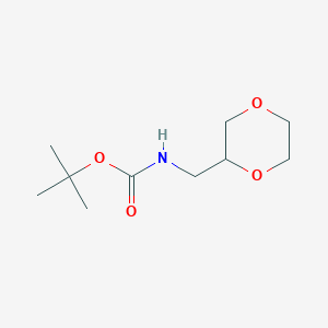 molecular formula C10H19NO4 B12831109 tert-Butyl ((1,4-dioxan-2-yl)methyl)carbamate 