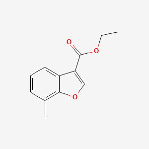 molecular formula C12H12O3 B12831136 Ethyl 7-methylbenzofuran-3-carboxylate 