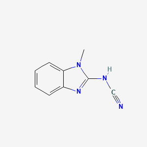 molecular formula C9H8N4 B12831152 N-(1-Methyl-1H-benzo[d]imidazol-2-yl)cyanamide CAS No. 41968-40-5