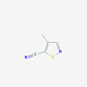 molecular formula C5H4N2S B12831153 4-Methylisothiazole-5-carbonitrile 