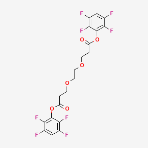 molecular formula C20H14F8O6 B12831201 Tfp-peg2-tfp 