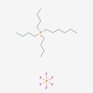 molecular formula C18H40F6P2 B12831220 Tributyl(hexyl)phosphonium hexafluorophosphate(V) 